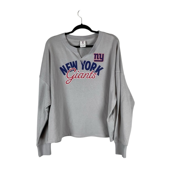 NFL New York Giants Team Apparel Grey Sweatshirt size 2X - Picture 1 of 6